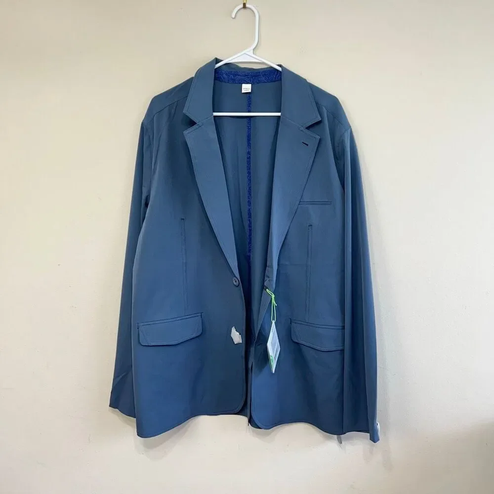 Stio Mountain Mens 44 Rammel Blazer Sports Jacket Blue NEW 2390 M’s